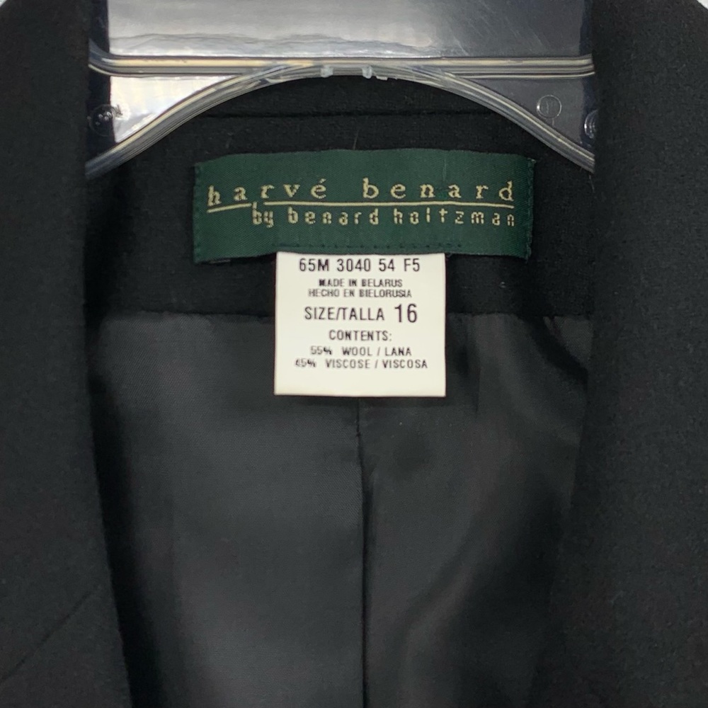 Harve Bernard Black Wool Blend Blazer - Picture 9 of 13